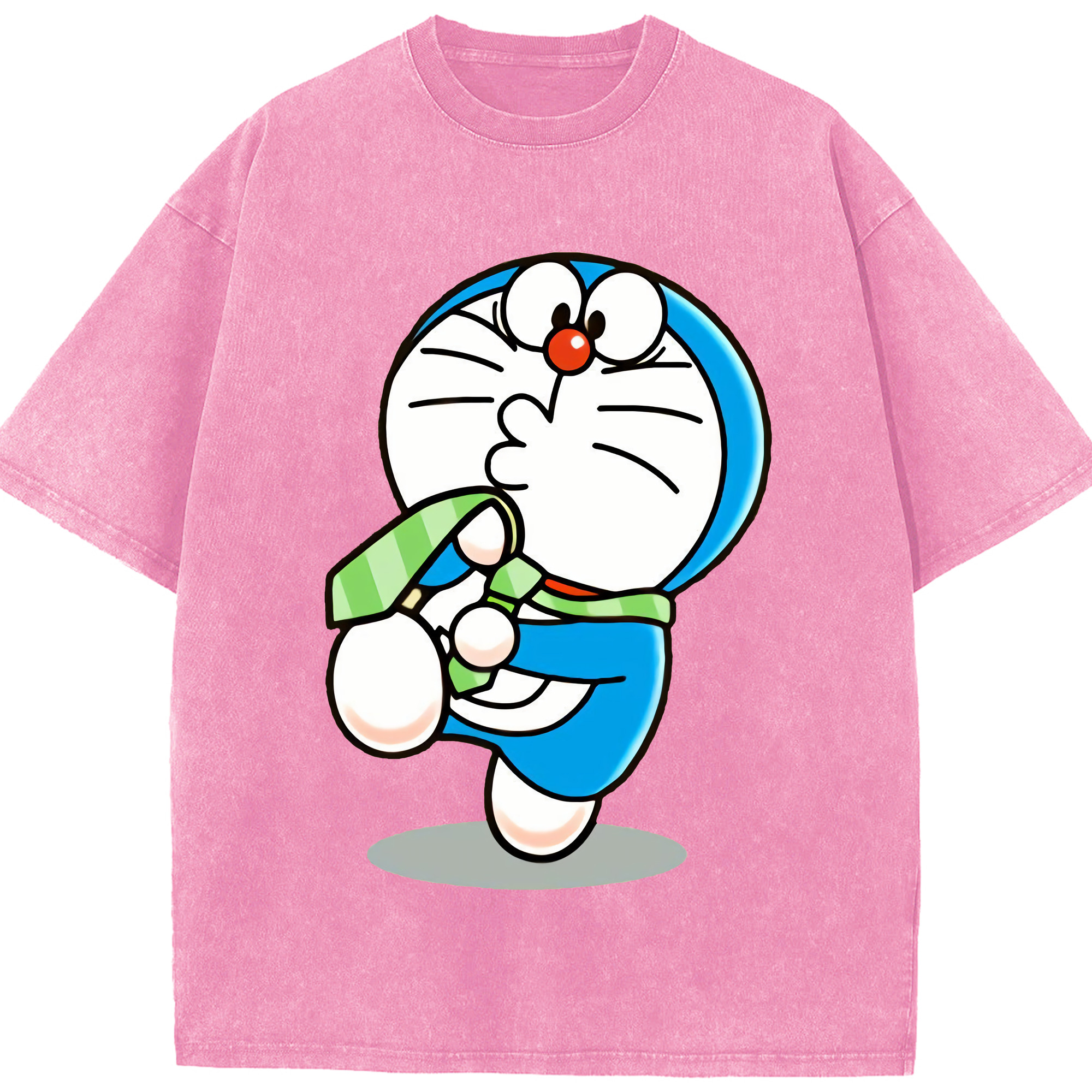 （画像用） ドラえもん Doraemon 綿100% ヴィンテージ風 半袖Tシャツ（フロントプリント）